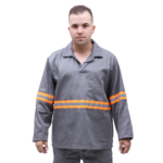 JALECO ABERTO COM FAIXA REFLETIVA - Imagem 4